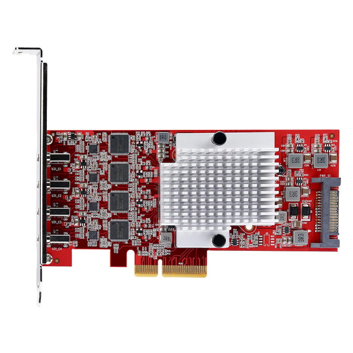 StarTech.com Tarjeta PCIe USB-C de 4 Puertos P10Q4C-USB-CARD 10Gbps