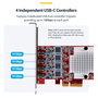 StarTech.com Tarjeta PCIe USB-C de 4 Puertos P10Q4C-USB-CARD 10Gbps