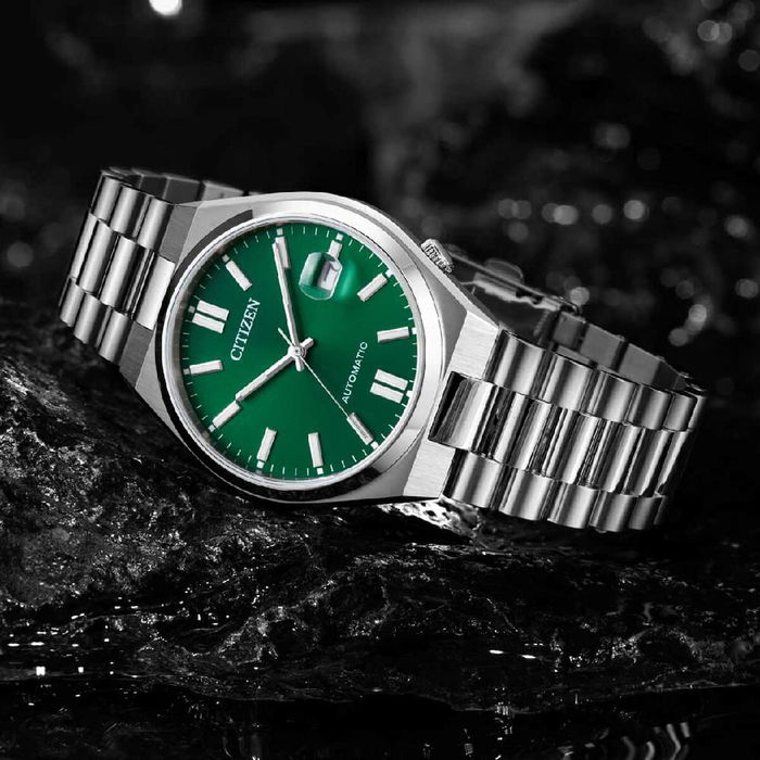 Reloj Hombre Citizen TSUYOSA AUTOMATIC Verde Plateado (Ø 40 mm)