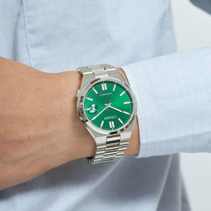 Reloj Hombre Citizen TSUYOSA AUTOMATIC Verde Plateado (Ø 40 mm)