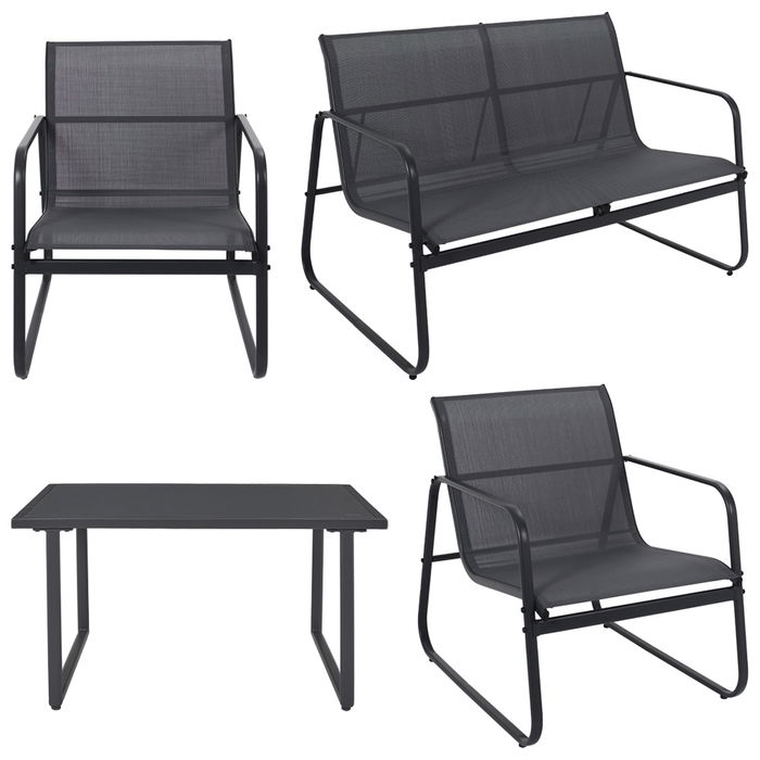 Home Deco Factory Muebles Jardín 4 Piezas Samoa