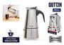 Quttin Cafetera 4 Servicios Inducción Inox (6 Unidades)