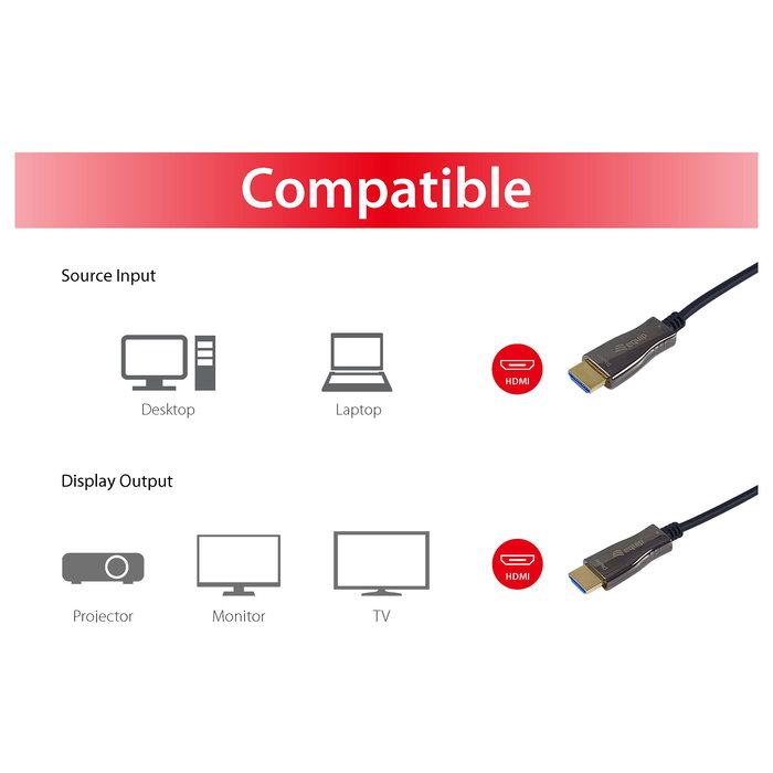 Equip Cable HDMI Óptico Activo 2.0 15m 4K 60Hz 18Gbps Equip Cable HDMI Óptico Activo 2.0 15m 4K 60Hz 18Gbps