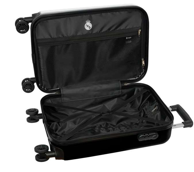 Safta Trolley Cabina Real Madrid 1ª Equip. 24/25 Dimensiones 34,5x55x20 cm Safta Trolley Cabina Real Madrid 1ª Equip. 24/25 Dimensiones 34,5x55x20 cm