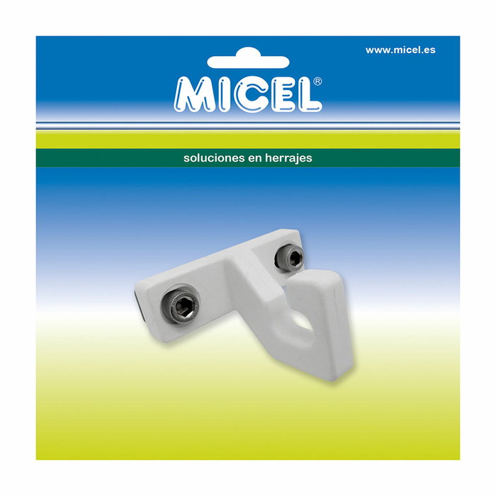 Micel Gancho final toldo modelo TLD11 de nylon blanco