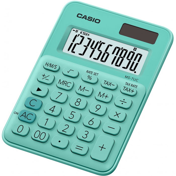 Casio Calculadora de Oficina Sobremesa 10 Dígitos Verde Casio Calculadora de Oficina Sobremesa 10 Dígitos Verde