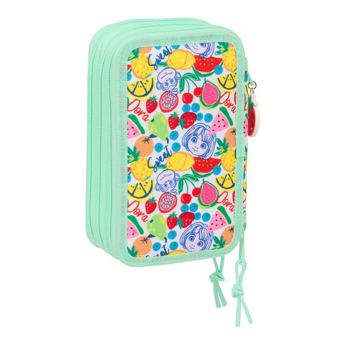 Plumier Triple Dora Verde 37 Piezas