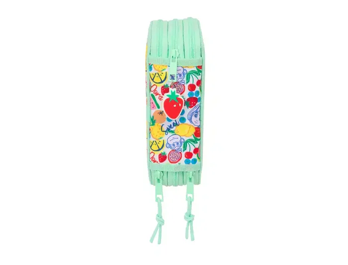 Plumier Triple Dora Verde 37 Piezas