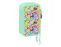 Plumier Triple Dora Verde 37 Piezas