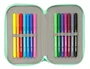 Plumier Triple Dora Verde 37 Piezas