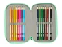 Plumier Triple Dora Verde 37 Piezas