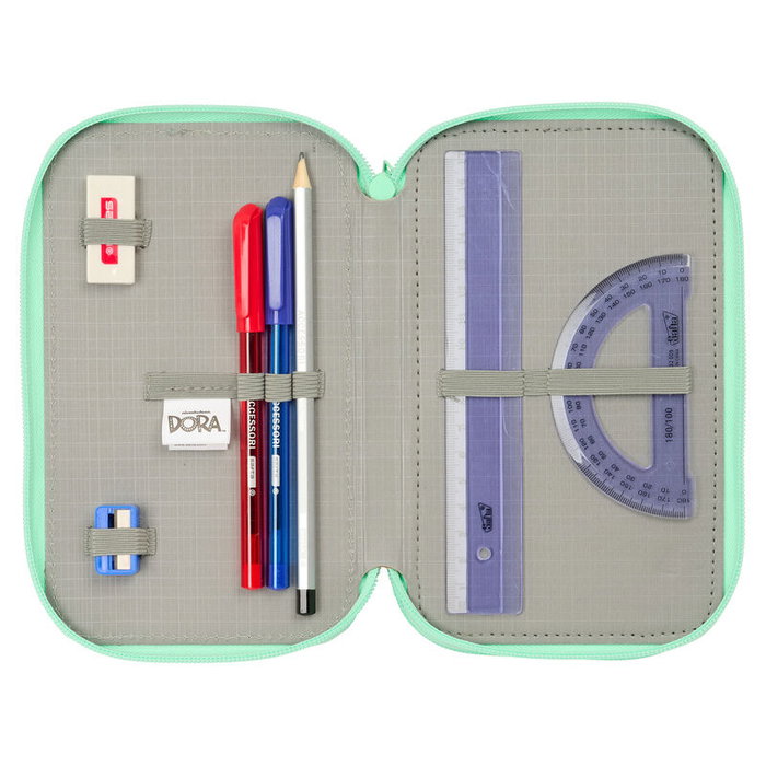 Safta Plumier Dora la Exploradora triple cremallera 37 piezas Safta Plumier Dora la Exploradora triple cremallera 37 piezas
