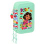 Safta Plumier Dora la Exploradora triple cremallera 37 piezas