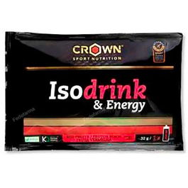 CROWN SPORT NUTRITION Isodrink & Energy Monodosis Frutos Rojos 32 G Bebida Deportiva en Polvo