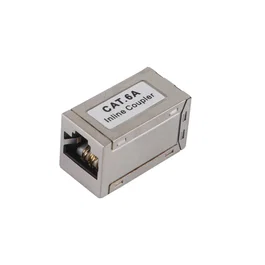 Equip 221171 - Adaptador RJ-45 Hembra/Hembra Cat.6a Apantallado, Conectores Derechos, Color Plata