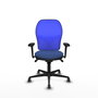 PIQUERAS Y CRESPO Silla de oficina Jorquera Azul Marino y Azul