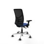 PIQUERAS Y CRESPO Silla de oficina Motilla con mecanismo Sincro/Traslack, Azul marino y Negro