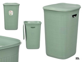 Stefanplast Pongotodo Domus Cubo de Basura 50 Litros Verde Menta, 36.5 x 56 x 37 cm (Set de 6)