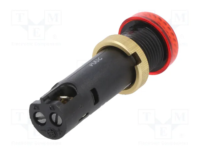 SCHNEIDER ELECTRIC Lámpara indicadora LED roja de 12VDC Ø12mm