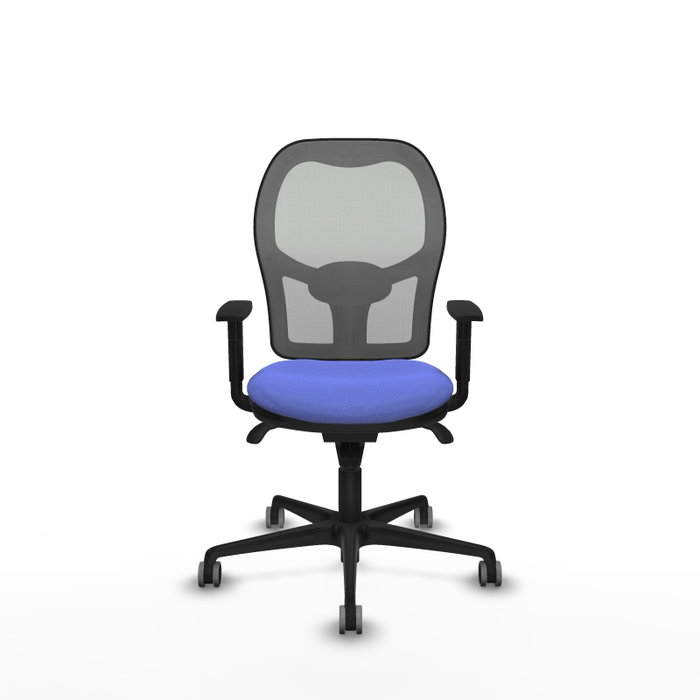 PIQUERAS Y CRESPO Silla de oficina Jorquera con mecanismo Sincro, Azul claro y Gris