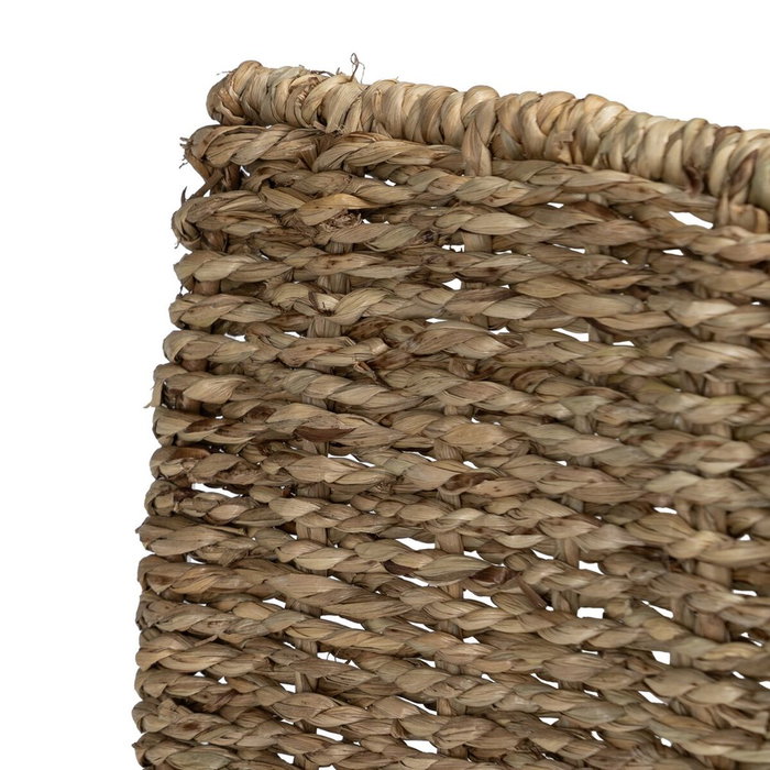 Ixia Leñero de Metal y Fibra Natural 45 x 35 x 25 cm