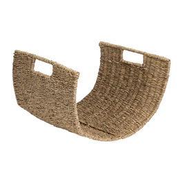 Leñero Metal/Fibra Natural 45 X 35 X 25 cm