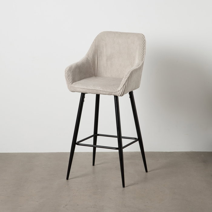 Taburete Beige Tejido-Metal Contract 54 X 41,50 X 109 cm (Set de 2) Taburete Beige Tejido-Metal Contract 54 X 41,50 X 109 cm (Set de 2)