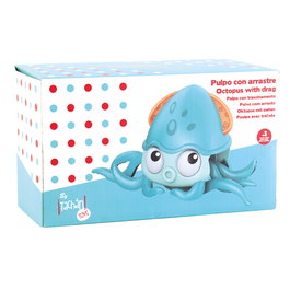Tachan Pulpo de Arrastre y Juguete de Baño Azul para Bebés +12 Meses