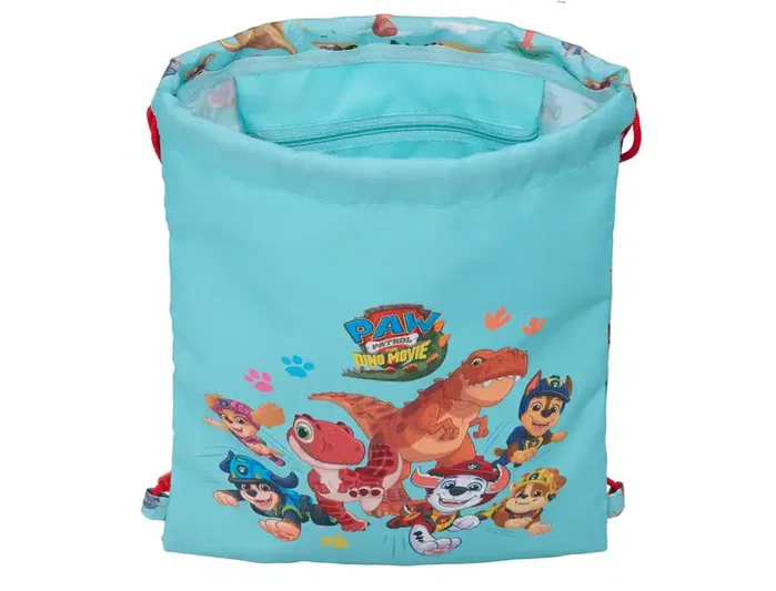 Safta Saco Plano Junior Paw Patrol Dino Rescue 26x34x1cm Safta Saco Plano Junior Paw Patrol Dino Rescue 26x34x1cm