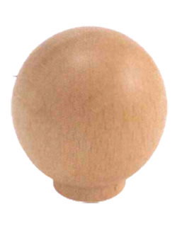 Pomo de madera color haya crudo 30 mm T580 Pomo de madera color haya crudo 30 mm T580