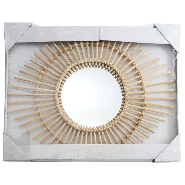 Espejo Ratán Home Deco Factory 58 cm