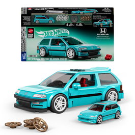 MATTEL Hot Wheels Speed Series Custom '90 Honda Civic EF 1:32 Scale Building Set