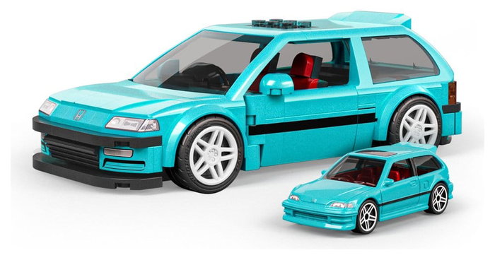 MATTEL Hot Wheels Speed Series Custom '90 Honda Civic EF 1:32 Scale Building Set MATTEL Hot Wheels Speed Series Custom '90 Honda Civic EF 1:32 Scale Building Set