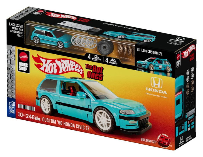 MATTEL Hot Wheels Speed Series Custom '90 Honda Civic EF 1:32 Scale Building Set MATTEL Hot Wheels Speed Series Custom '90 Honda Civic EF 1:32 Scale Building Set