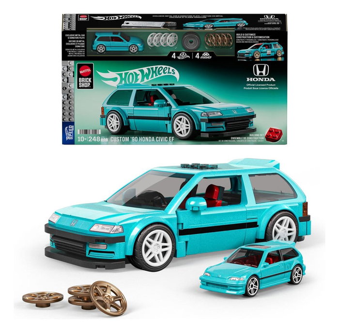 MATTEL Hot Wheels Speed Series Custom '90 Honda Civic EF 1:32 Scale Building Set MATTEL Hot Wheels Speed Series Custom '90 Honda Civic EF 1:32 Scale Building Set