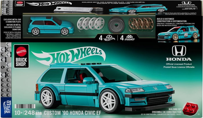 MATTEL Hot Wheels Speed Series Custom '90 Honda Civic EF 1:32 Scale Building Set MATTEL Hot Wheels Speed Series Custom '90 Honda Civic EF 1:32 Scale Building Set