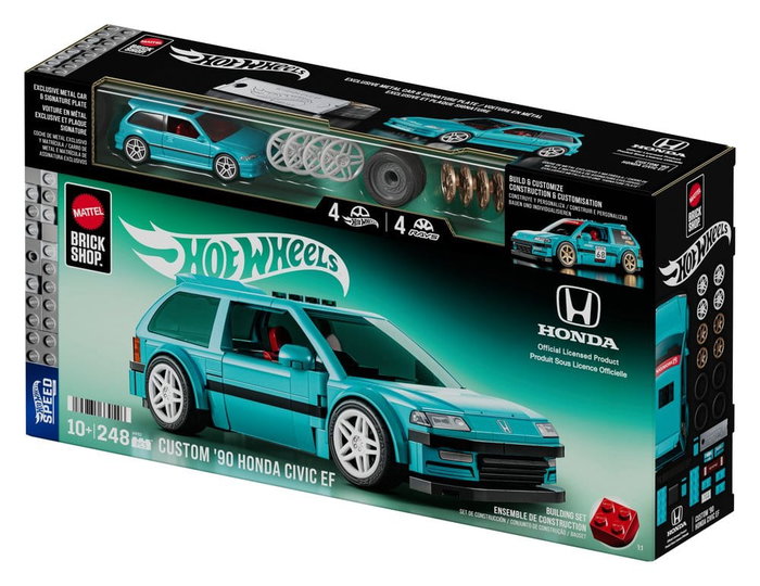 MATTEL Hot Wheels Speed Series Custom '90 Honda Civic EF 1:32 Scale Building Set MATTEL Hot Wheels Speed Series Custom '90 Honda Civic EF 1:32 Scale Building Set