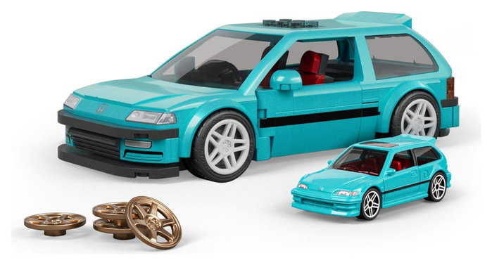MATTEL Hot Wheels Speed Series Custom '90 Honda Civic EF 1:32 Scale Building Set MATTEL Hot Wheels Speed Series Custom '90 Honda Civic EF 1:32 Scale Building Set