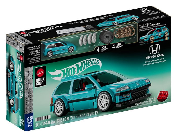 MATTEL Hot Wheels Speed Series Custom '90 Honda Civic EF 1:32 Scale Building Set MATTEL Hot Wheels Speed Series Custom '90 Honda Civic EF 1:32 Scale Building Set