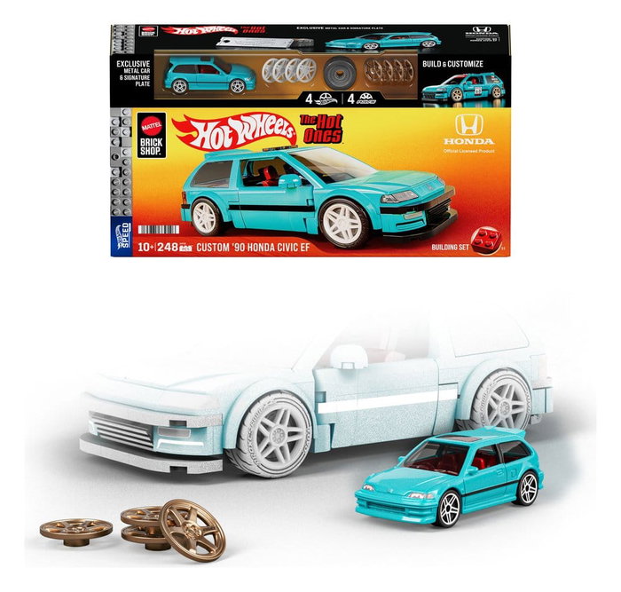 MATTEL Hot Wheels Speed Series Custom '90 Honda Civic EF 1:32 Scale Building Set MATTEL Hot Wheels Speed Series Custom '90 Honda Civic EF 1:32 Scale Building Set