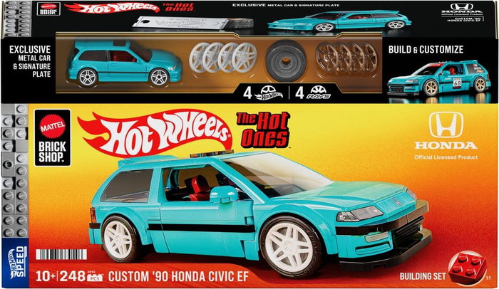 MATTEL Hot Wheels Speed Series Custom '90 Honda Civic EF 1:32 Scale Building Set MATTEL Hot Wheels Speed Series Custom '90 Honda Civic EF 1:32 Scale Building Set