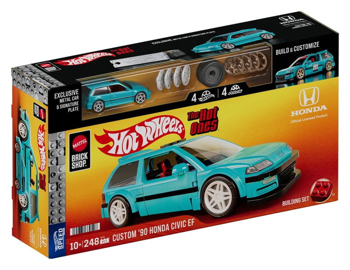 MATTEL Hot Wheels Speed Series Custom '90 Honda Civic EF 1:32 Scale Building Set MATTEL Hot Wheels Speed Series Custom '90 Honda Civic EF 1:32 Scale Building Set
