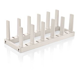 Tescoma - Soporte para Sartenes Ajustable, Capacidad para 5 Sartenes, con 4 Bases Antideslizantes, Medidas 37 x 15 cm