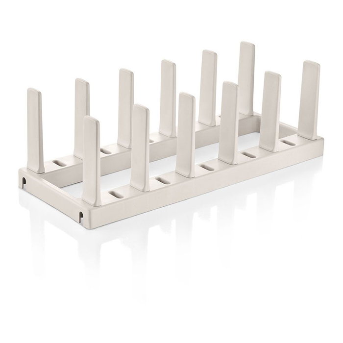 Tescoma - Soporte para Sartenes Ajustable, Capacidad para 5 Sartenes, con 4 Bases Antideslizantes, Medidas 37 x 15 cm Tescoma - Soporte para Sartenes Ajustable, Capacidad para 5 Sartenes, con 4 Bases Antideslizantes, Medidas 37 x 15 cm