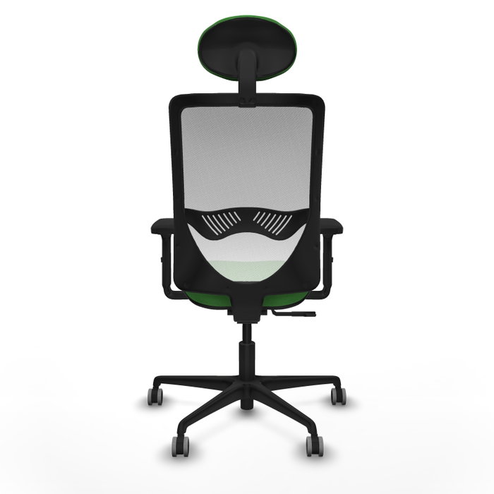PIQUERAS Y CRESPO Silla de oficina Zulema con mecanismo Sincro, Tela Verde y Malla Blanca PIQUERAS Y CRESPO Silla de oficina Zulema con mecanismo Sincro, Tela Verde y Malla Blanca