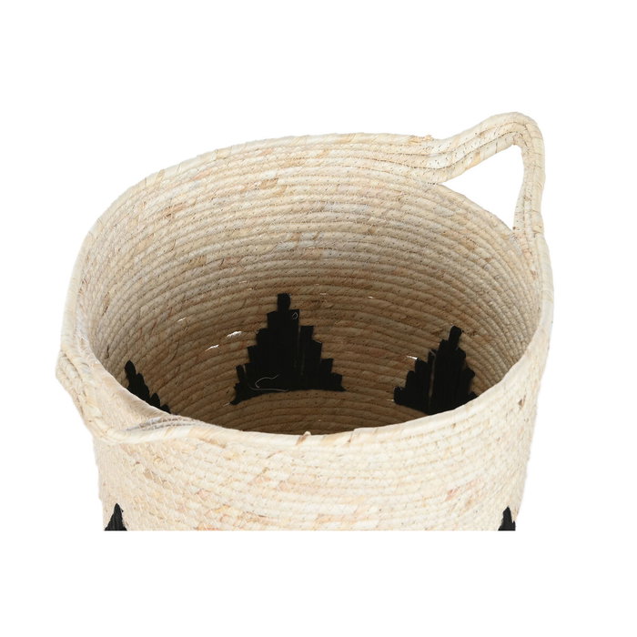 DKD Home Decor Set de 3 Cestas de Seagrass 33x33x40 cm Surtido