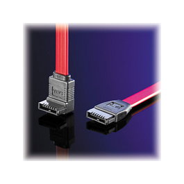 VALUE Cable interno SATA 3,0 Gbit/s angulado 0,5 m Rojo
