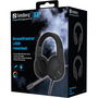Sandberg BossBlaster USB Headset Auriculares Gamer con Micrófono Sensible y Luces LED para Experiencia de Juego Superior