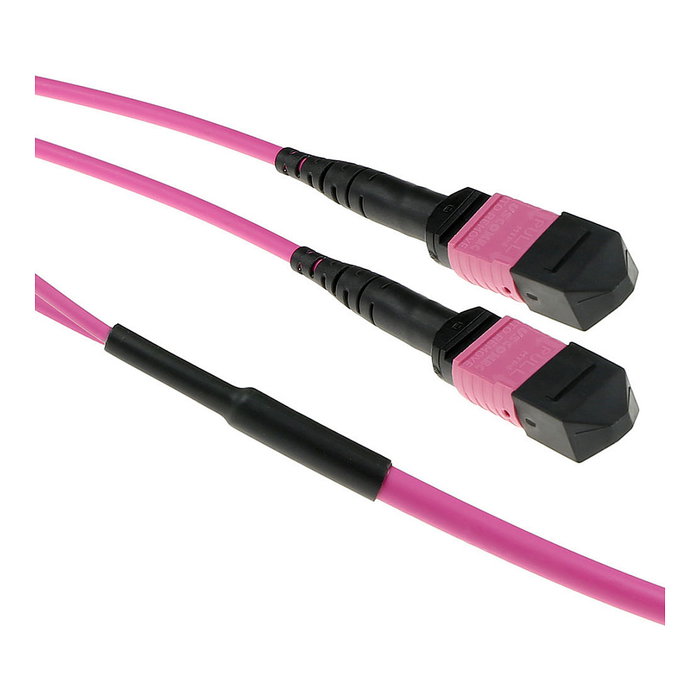 ACT DC5216 Cable trunk de fibra óptica multimodo OM4 de 100 m con conectores MPO