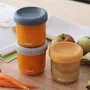 Beaba Set de 4 raciones de comida de cristal - Mezcla de colores Sunrise - 250 ml